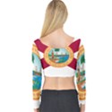 Flag of Florida, 1900-1985 Long Sleeve Crop Top View2