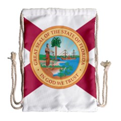 Flag Of Florida, 1900-1985 Drawstring Bag (large) by abbeyz71