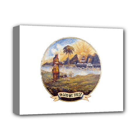 Flag Of Florida, 1868-1900 Deluxe Canvas 14  X 11  (stretched) by abbeyz71