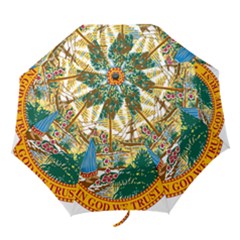 Great Seal Of Florida  Folding Umbrellas by abbeyz71