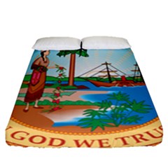 Great Seal Of Florida, 1900-1985 Fitted Sheet (queen Size) by abbeyz71