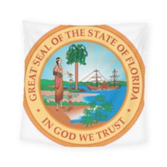 Great Seal Of Florida, 1900-1985 Square Tapestry (small) by abbeyz71