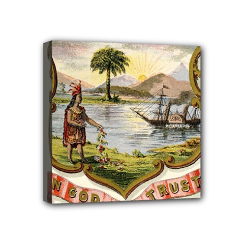 Historical Florida Coat Of Arms Mini Canvas 4  X 4  (stretched) by abbeyz71