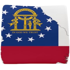 Flag Map Of Georgia Seat Cushion