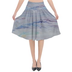 Shockwave 2 Flared Midi Skirt by WILLBIRDWELL