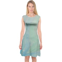 Shockwave Capsleeve Midi Dress by WILLBIRDWELL