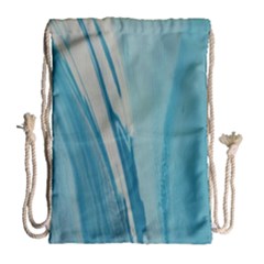 Blue Swirl Drawstring Bag (large) by WILLBIRDWELL
