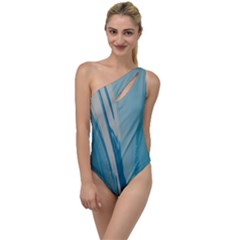 Blue Swirl To One Side Swimsuit by WILLBIRDWELL