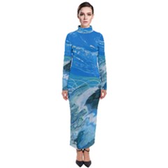 WEST COAST Turtleneck Maxi Dress