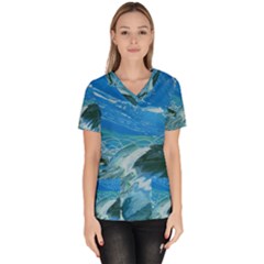 WEST COAST Women s V-Neck Scrub Top