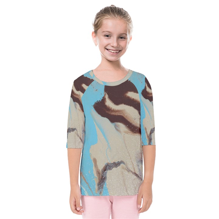 MOTHER EART Kids  Quarter Sleeve Raglan Tee