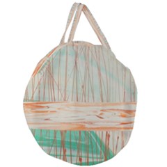 Wheat Field Giant Round Zipper Tote by WILLBIRDWELL