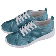 Wonderful Blue Soft Roses Men s Lightweight Sports Shoes by FantasyWorld7