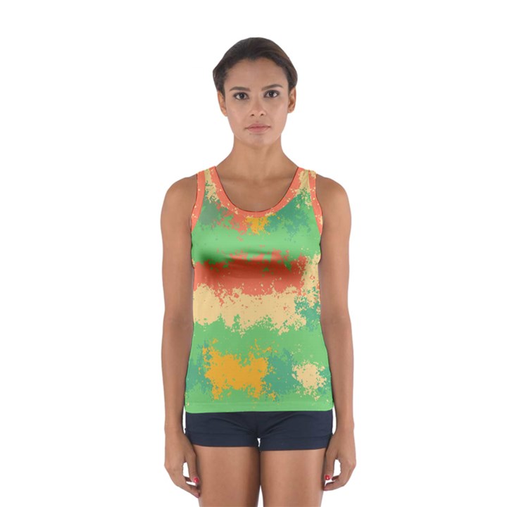 Spots in retro colors                                             Women s Sport Tank Top