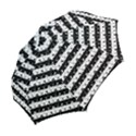 Black and White Halloween Nightmare Stripes Folding Umbrellas View2