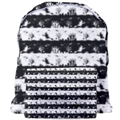 Black And White Halloween Nightmare Stripes Giant Full Print Backpack by PodArtist