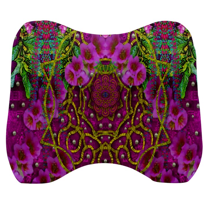 Star Of Freedom Ornate Rainfall In The Tropical Rainforest Velour Head Support Cushion