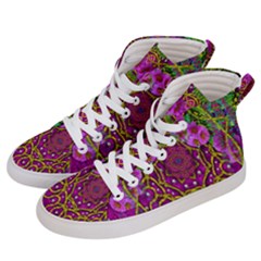 Star Of Freedom Ornate Rainfall In The Tropical Rainforest Men s Hi-top Skate Sneakers by pepitasart