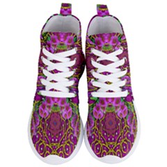 Star Of Freedom Ornate Rainfall In The Tropical Rainforest Women s Lightweight High Top Sneakers by pepitasart