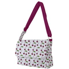 Musical Cherries Pattern Full Print Messenger Bag by emilyzragz