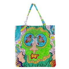 Supersonic Cosmic Galaxy Eyes Grocery Tote Bag