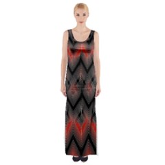 Blurred Lines Red And Black Designs By Flipstylez Designs Maxi Thigh Split Dress