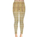 Seamless gold lace nature design by FlipStylez Designs Inside Out Leggings View1