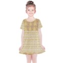 Seamless gold lace nature design by FlipStylez Designs Kids  Simple Cotton Dress View1