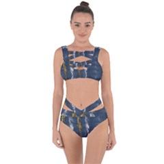 Gold And Silver Blue Jean Look By Flipstylez Designs Bandaged Up Bikini Set  by flipstylezfashionsLLC