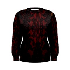 Black Lace Burgundy Design By Flipstylez Designs Women s Sweatshirt by flipstylezfashionsLLC