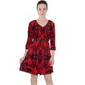 Bright Red fashion lace design by FlipStylez Designs Ruffle Dress View1