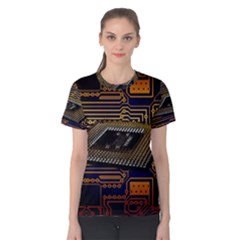 Processor Cpu Board Circuits Women s Cotton Tee