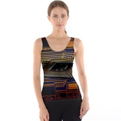 Processor Cpu Board Circuits Tank Top