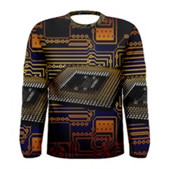 Processor Cpu Board Circuits Men s Long Sleeve Tee