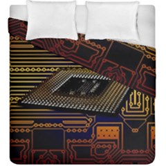 Processor Cpu Board Circuits Duvet Cover Double Side (King Size)