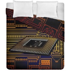 Processor Cpu Board Circuits Duvet Cover Double Side (California King Size)