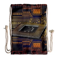 Processor Cpu Board Circuits Drawstring Bag (Large)