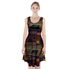 Processor Cpu Board Circuits Racerback Midi Dress