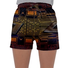 Processor Cpu Board Circuits Sleepwear Shorts