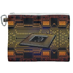 Processor Cpu Board Circuits Canvas Cosmetic Bag (XXL)
