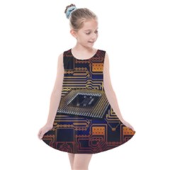 Processor Cpu Board Circuits Kids  Summer Dress