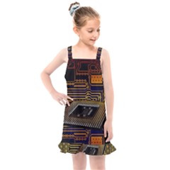 Processor Cpu Board Circuits Kids  Overall Dress