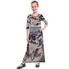 Kids 1763423 1280 Kids  Quarter Sleeve Maxi Dress by vintage2030