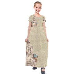 Background 1775324 1920 Kids  Short Sleeve Maxi Dress by vintage2030
