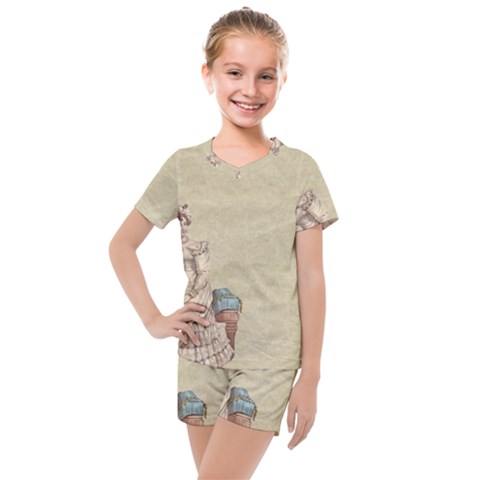 Background 1775324 1920 Kids  Mesh Tee And Shorts Set by vintage2030