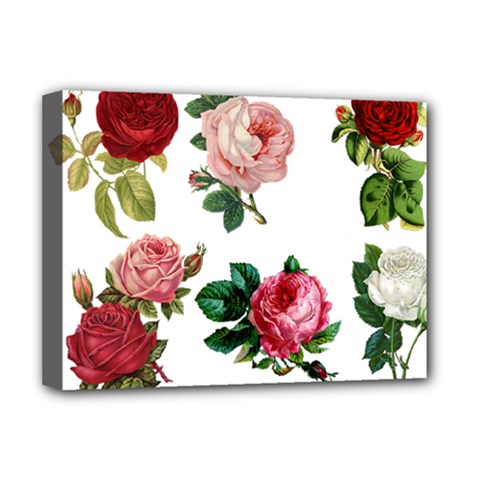 Roses 1770165 1920 Deluxe Canvas 16  X 12  (stretched)  by vintage2030
