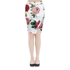 Roses 1770165 1920 Midi Wrap Pencil Skirt by vintage2030