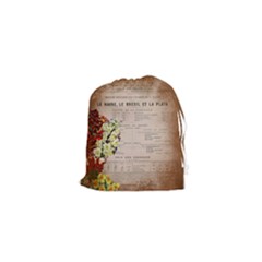 Letter Floral Drawstring Pouch (xs) by vintage2030