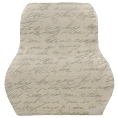 Handwritten Letter 2 Car Seat Back Cushion  by vintage2030