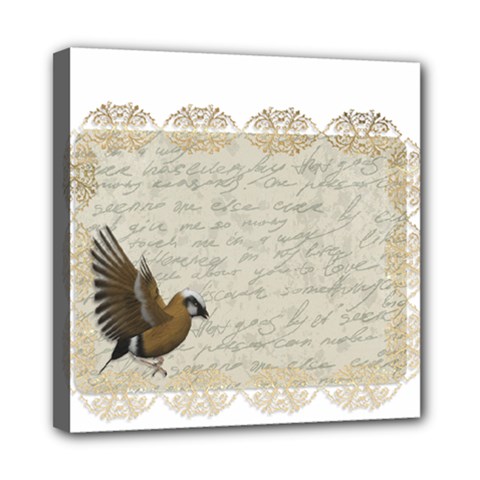Tag Bird Mini Canvas 8  X 8  (stretched) by vintage2030